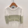 Kids Fuzzy Colorblock Crop Sweater – Soft Winter Knit Pullover