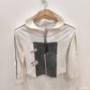White Front-Zip Cropped Hoodie for Girls | Stylish Casual Winter Wear
