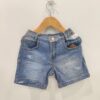 Boys Light Wash Denim Shorts – Kids Casual Summer Jean Shorts with Distressed Detail